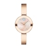 Thumbnail Image 0 of Ladies' Movado Bold®Crystal Rose-Tone Bangle Watch with Transparent Mother-of Pearl Dial (Model: 3600628)