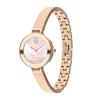 Thumbnail Image 1 of Ladies' Movado Bold®Crystal Rose-Tone Bangle Watch with Transparent Mother-of Pearl Dial (Model: 3600628)