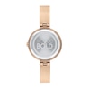 Ladies' Movado Bold®Crystal Rose-Tone Bangle Watch with Transparent Mother-of Pearl Dial (Model: 3600628)