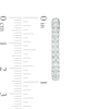 Thumbnail Image 2 of 0.50 CT. T.W. Diamond Oval Hoop Earrings in 10K White Gold