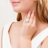 Thumbnail Image 2 of 3.04 CT. T.W. Diamond Double Oval Frame Multi-Three Piece Bridal Set in 14K White Gold