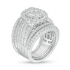 Thumbnail Image 3 of 3.04 CT. T.W. Diamond Double Oval Frame Multi-Three Piece Bridal Set in 14K White Gold