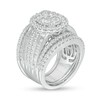 Thumbnail Image 2 of 3.04 CT. T.W. Diamond Double Oval Frame Multi-Three Piece Bridal Set in 14K White Gold