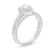 Thumbnail Image 3 of 0.75 CT. T.W. Pear-Shaped Diamond Frame Split Shank Vintage-Style Engagement Ring in 14K White Gold