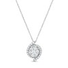 Thumbnail Image 1 of 0.40 CT. T.W. Composite Diamond Whirlwind Pendant in 10K White Gold