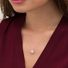 Thumbnail Image 2 of 0.40 CT. T.W. Composite Diamond Whirlwind Pendant in 10K White Gold
