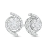 Thumbnail Image 0 of 0.60 CT. T.W. Composite Diamond Whirlwind Stud Earrings in 10K White Gold