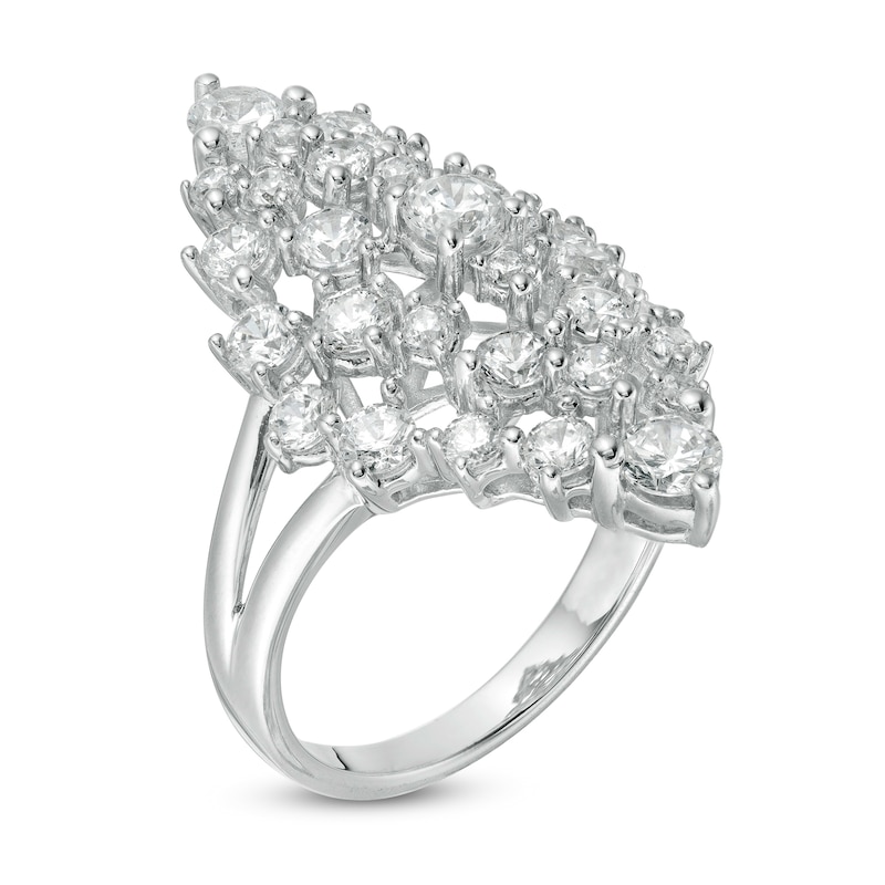 Main Image 3 of 2.00 CT. T.W. Composite Diamond Marquise Ring in 10K White Gold
