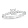 Thumbnail Image 1 of 0.20 CT. T.W. Diamond Frame Promise Ring in 10K White Gold