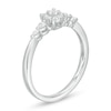 Thumbnail Image 3 of 0.20 CT. T.W. Diamond Frame Promise Ring in 10K White Gold