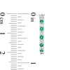 Thumbnail Image 3 of Alternating Lab-Created Emerald and White Sapphire Hoop Earrings in Sterling Silver