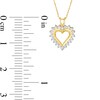 Thumbnail Image 3 of 0.25 CT. T.W. Diamond Heart Pendant in 10K Gold
