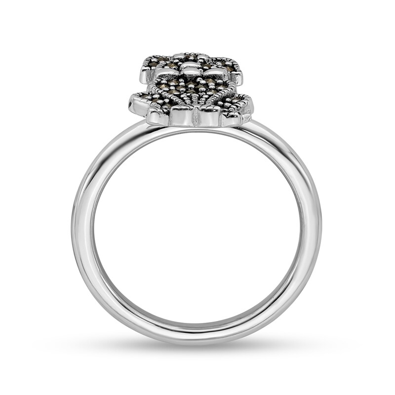 Main Image 3 of Stackable Expressions™ Marcasite Sitting Dog Ring in Sterling Silver