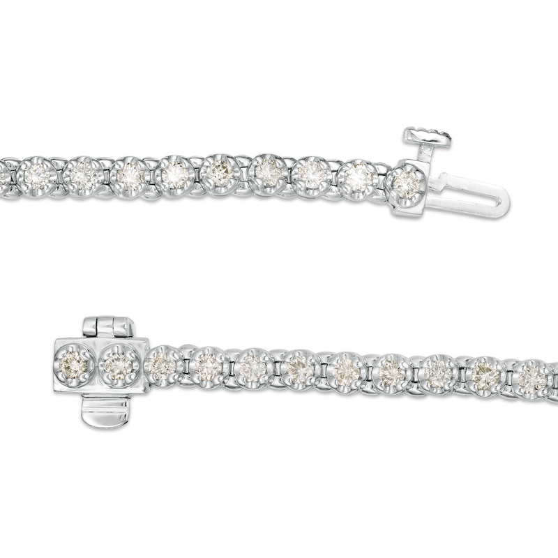 Main Image 3 of 2.00 CT. T.W. Diamond Tennis Bracelet in 10K White Gold