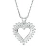 Thumbnail Image 1 of 1.00 CT. T.W. Diamond Heart Pendant in 10K White Gold