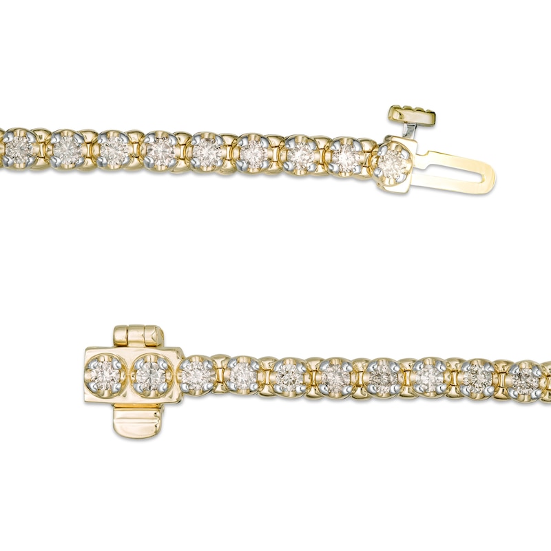 Main Image 3 of 2.00 CT. T.W. Diamond Tennis Bracelet in 10K Gold