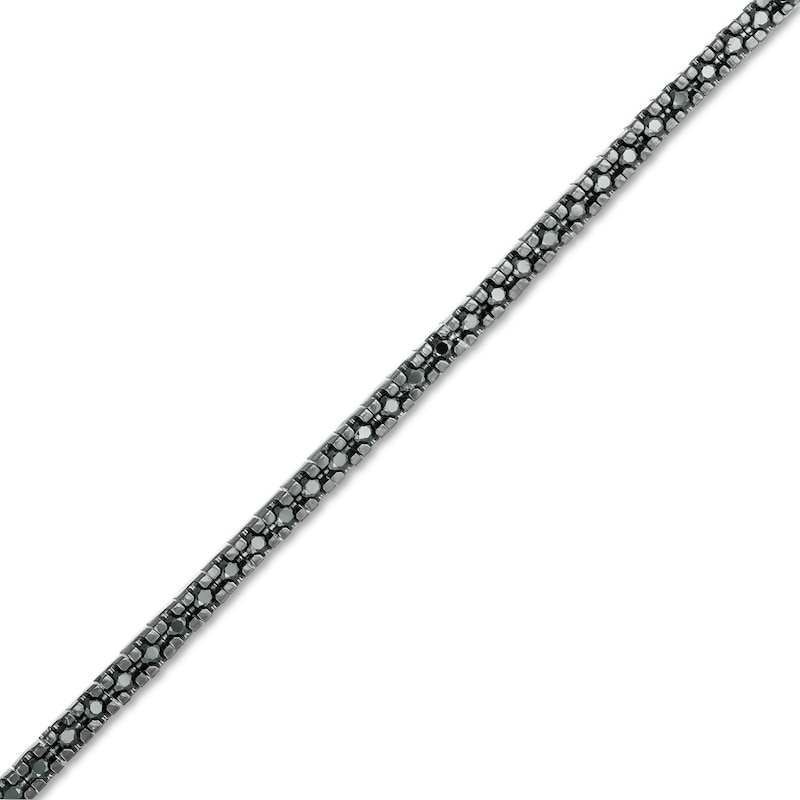 1.00 CT. T.W. Black Diamond Tennis Bracelet in Sterling Silver - 7.5"|Peoples Jewellers
