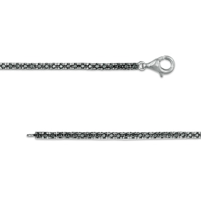 1.00 CT. T.W. Black Diamond Tennis Bracelet in Sterling Silver - 7.5"