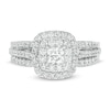 Thumbnail Image 4 of 1.00 CT. T.W. Canadian Certified Princess-Cut Diamond Frame Multi-Row Engagement Ring in 10K White Gold (I/I1)
