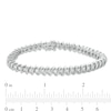 Thumbnail Image 2 of 1.00 CT. T.W. Diamond "S" Tennis Bracelet in Sterling Silver - 7.5"