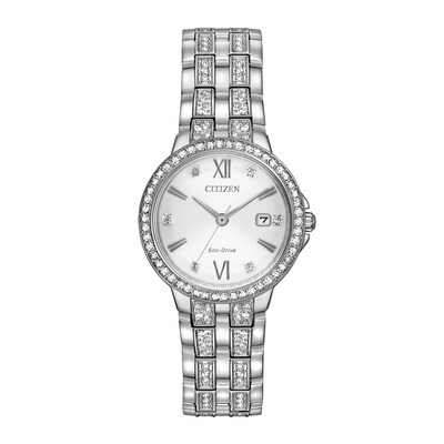Ladies' Exclusive Citizen Eco-Drive® Paradex Crystal Watch and Bracelet Box Set (Model: EW2341-63A)