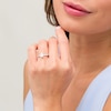1.33 CT. T.W. Certified Oval Diamond Engagement Ring in 14K White Gold (I/SI2)