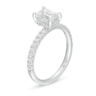1.33 CT. T.W. Certified Emerald-Cut Diamond Engagement Ring in 14K White Gold (I/SI2)