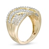 Thumbnail Image 2 of 1.00 CT. T.W. Diamond Multi-Row Wave Ring in 10K Gold