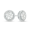 Thumbnail Image 0 of 1.00 CT. T.W. Composite Diamond Stud Earrings in 10K White Gold