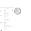 Thumbnail Image 3 of 1.00 CT. T.W. Composite Diamond Stud Earrings in 10K White Gold
