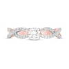 Thumbnail Image 4 of 0.45 CT. T.W. Diamond Twist Shank Engagement Ring in 10K Rose Gold
