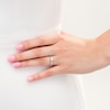 Thumbnail Image 2 of 0.29 CT. T.W. Diamond Twist Engagement Ring in 10K White Gold