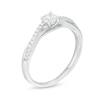 Thumbnail Image 2 of 0.29 CT. T.W. Diamond Twist Engagement Ring in 10K White Gold