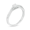 Thumbnail Image 3 of 0.29 CT. T.W. Diamond Twist Engagement Ring in 10K White Gold
