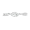 Thumbnail Image 3 of 0.29 CT. T.W. Diamond Twist Engagement Ring in 10K White Gold