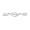Thumbnail Image 4 of 0.29 CT. T.W. Diamond Twist Engagement Ring in 10K White Gold