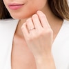 Thumbnail Image 2 of 0.29 CT. T.W. Diamond Twist Shank Engagement Ring in 10K Rose Gold