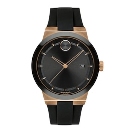 Men's Movado Bold® Bronze IP Strap Watch with Black Dial (Model: 3600622)