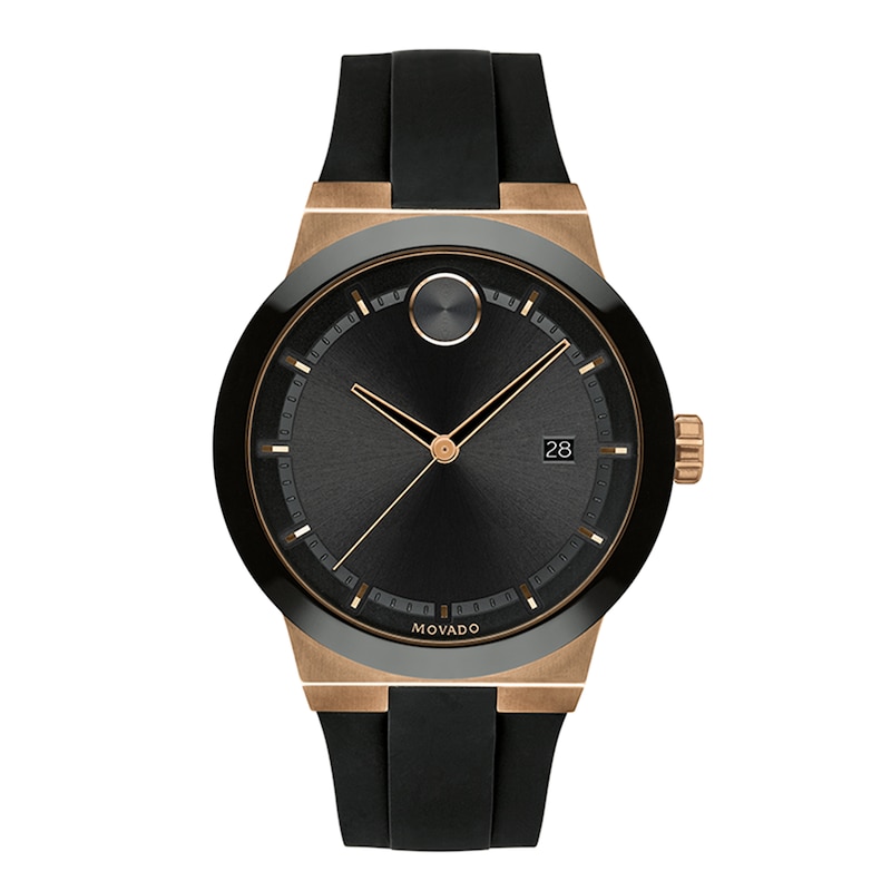 Men's Movado Bold® Bronze IP Strap Watch with Black Dial (Model: 3600622)