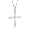 Thumbnail Image 1 of Diamond Accent Cross Pendant in Sterling Silver