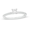 0.50 CT. T.W. Princess-Cut Diamond Engagement Ring in 14K White Gold