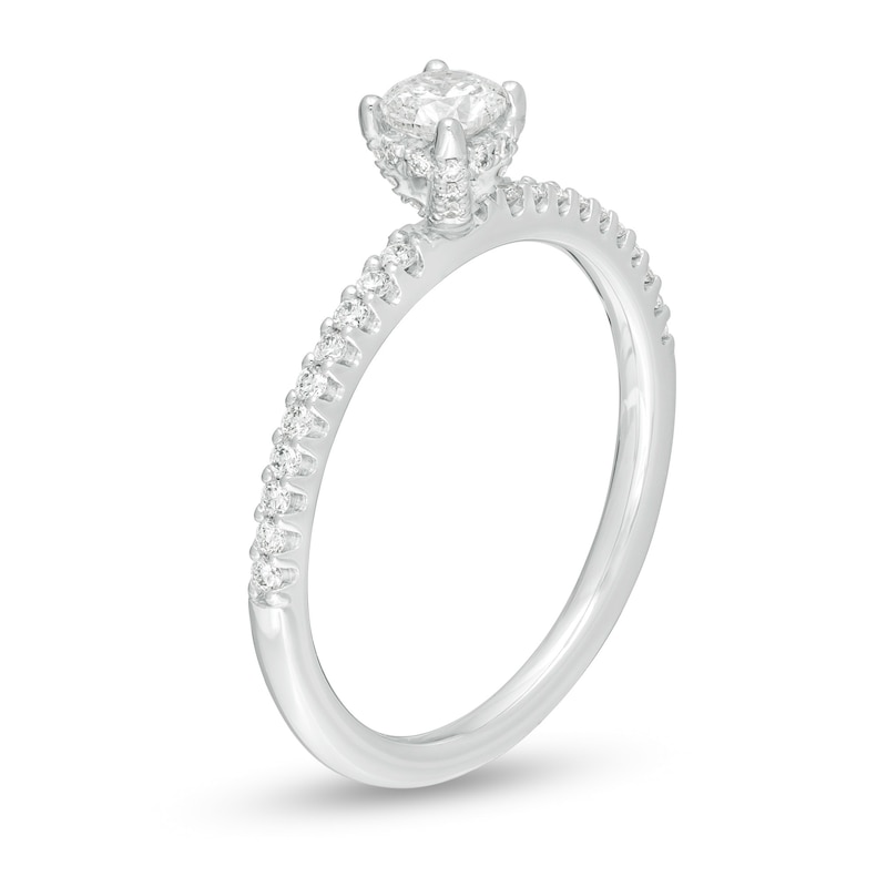 0.50 CT. T.W. Diamond Engagement Ring in 14K White Gold|Peoples Jewellers