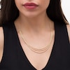 Thumbnail Image 2 of 2.2mm Rope Chain Triple Strand Necklace in 14K Gold - 19.5"