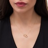 Thumbnail Image 2 of Interlocking Open Circles Necklace in 14K Gold