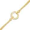Open Circle Bismark Chain Bracelet in 14K Gold - 7.5"