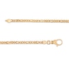 Thumbnail Image 2 of Men's 3.0mm Byzantine Chain Necklace in Solid 14K Gold - 22"