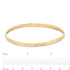Thumbnail Image 3 of Diamond-Cut Flex Bangle and Hoop Earrings Set in 10K Gold - 7.5"