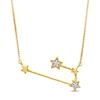 Thumbnail Image 0 of Diamond Accent Aries Constellation Necklace in Sterling Silver with14K Gold Plate