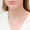 Thumbnail Image 1 of Diamond Accent Taurus Constellation Necklace in Sterling Silver