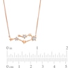 Thumbnail Image 3 of Diamond Accent Gemini Constellation Necklace in Sterling Silver with 14K Rose Gold Plate
